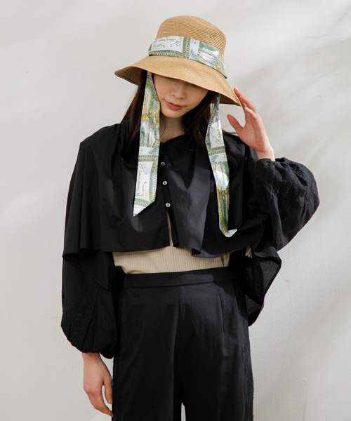 マニプリ ロングリボン 帽子
