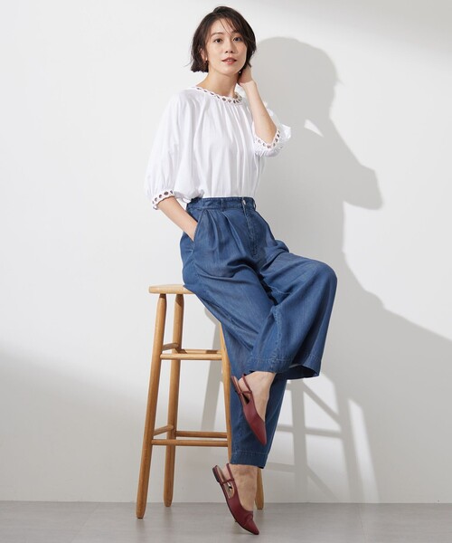 新品！自由区デニムパンツ　ジーンズ 自由区 ジーンズ デニム デニムパンツ 「洗える」ウスカルデニム