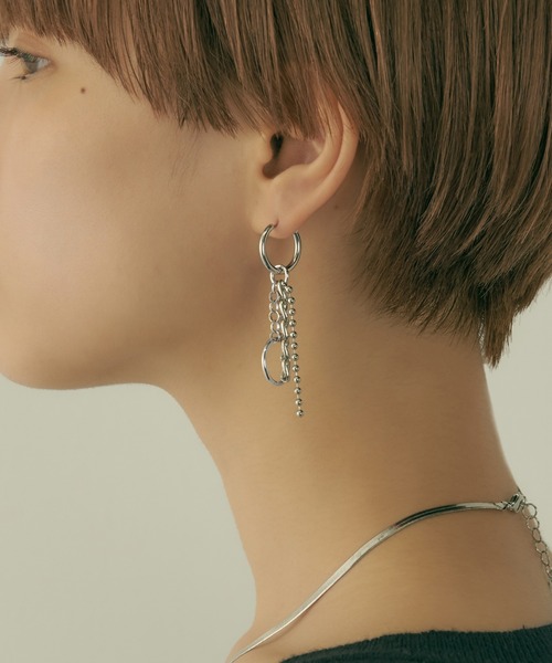 極美品！フープピアス ターンロック チェーントリミング 極美品