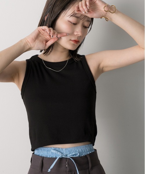 ad thie タンクトップ ノースリーブ アメリカンスリーブ
