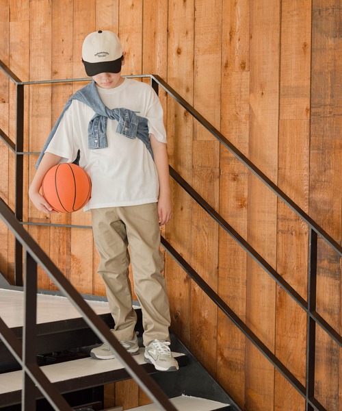 ぼっくる GLOBAL WORK パンツ スゴラクストレッチワイドテーパードパンツ