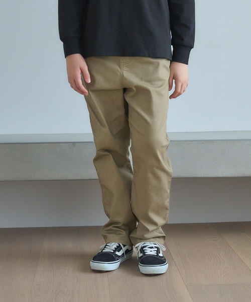 ぼっくる GLOBAL WORK パンツ スゴラクストレッチワイドテーパードパンツ