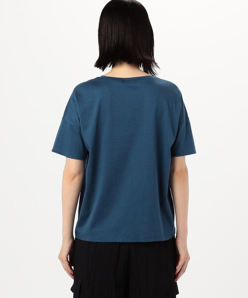 tシャツ 綿スムースプルオーバー レディース COMME CA ISM tシャツ 綿混 タック Tシャツ レディース