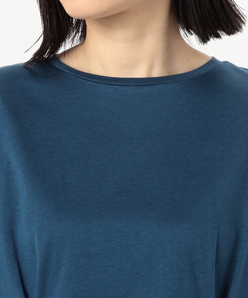 tシャツ 綿スムースプルオーバー レディース COMME CA ISM tシャツ 綿混 タック Tシャツ レディース