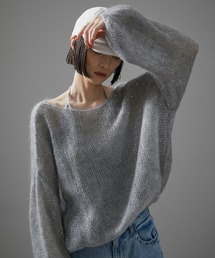 ニット セーター シアーモヘアスパンコールプルオーバー レディース｜ZOZOTOWN Yahoo!店