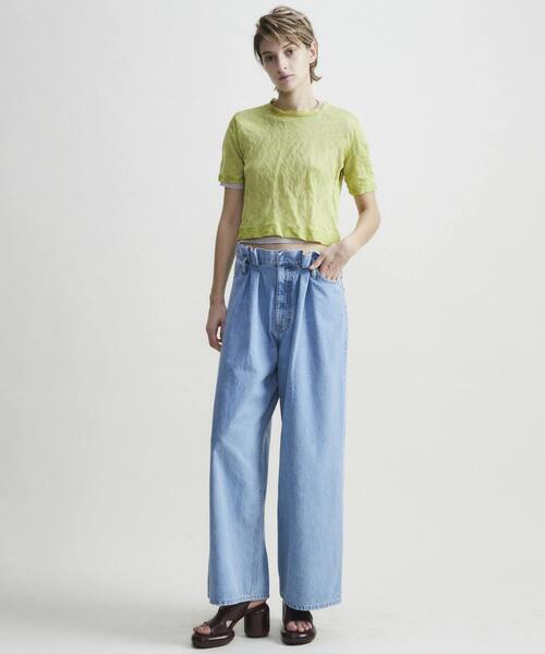 ニット セーター 「CURRENTAGE/カレンテージ」Seethrough T-shirt レディース martinique ニット セーター 「CURRENTAGE/カレンテージ