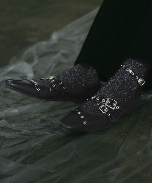 シューズ バレエシューズ ベルトバレエシューズ(HARE  