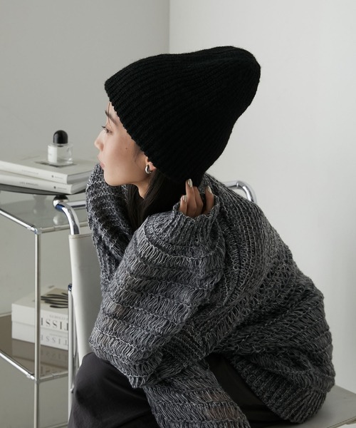 forksy.（フォルクシー） ニット帽 ニットキャップ 「forksy.」リブ
