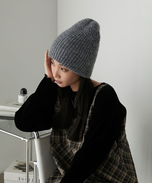 forksy.（フォルクシー） ニット帽 ニットキャップ 「forksy.」リブ