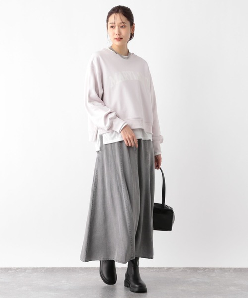 GLOBAL WORK スカート エアリーリラックスDenimスカート/135261
