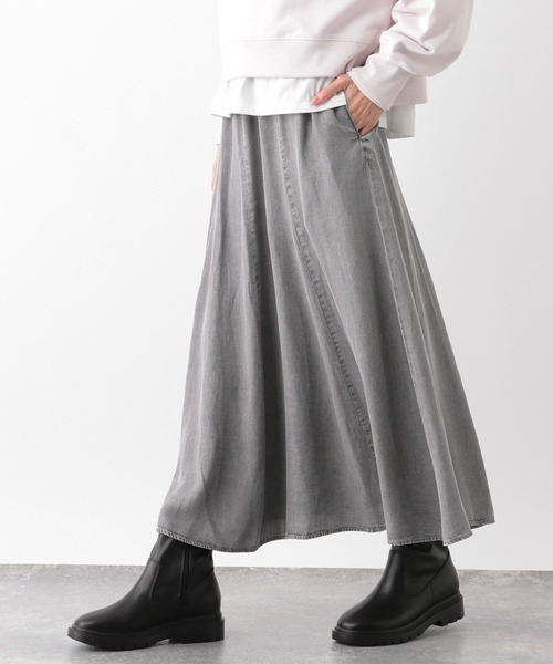 ゆページ GLOBAL WORK スカート エアリーリラックスDenimスカート/135261