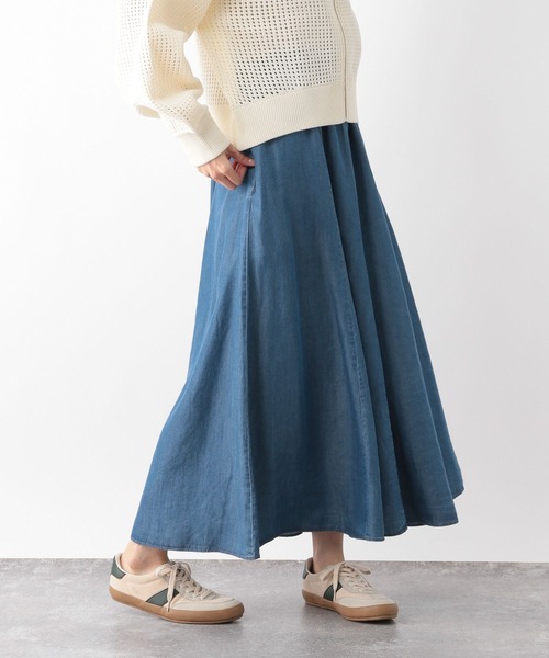 GLOBAL WORK（グローバルワーク） スカート エアリーリラックスDenim
