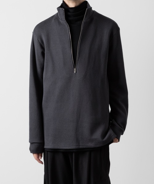 ato アトウ　STAND COLLAR ZIP PULLOVER メンズ ATO（アトウ） tシャツ STAND COLLAR ZIP PULLOVER メンズ : ZOZOTOWN