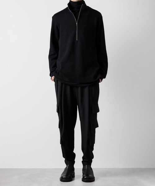 ato アトウ　STAND COLLAR ZIP PULLOVER メンズ ATO（アトウ） tシャツ STAND COLLAR ZIP PULLOVER メンズ : ZOZOTOWN