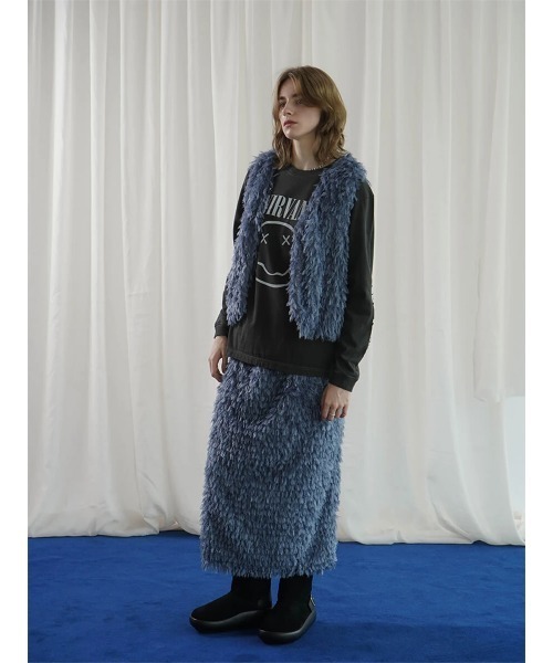 ベスト ジレ GLITTER FEATHER VEST レディース ベスト ジレ GLITTER FEATHER VEST レディース : ZOZOTOWN Yahoo