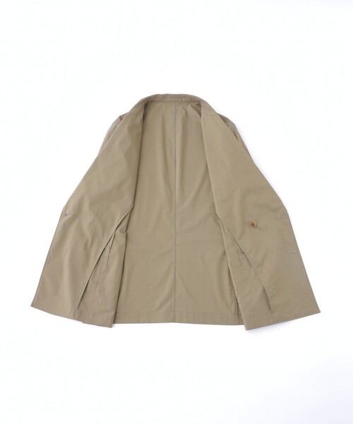 MACKINTOSH LONDON ホワイト テーラードジャケット DUNFORD SHORT】ストレッチメモリーツイルステンカラーコート