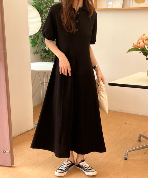 ABITOKYO」 半袖ワンピース S ネイビー レディース