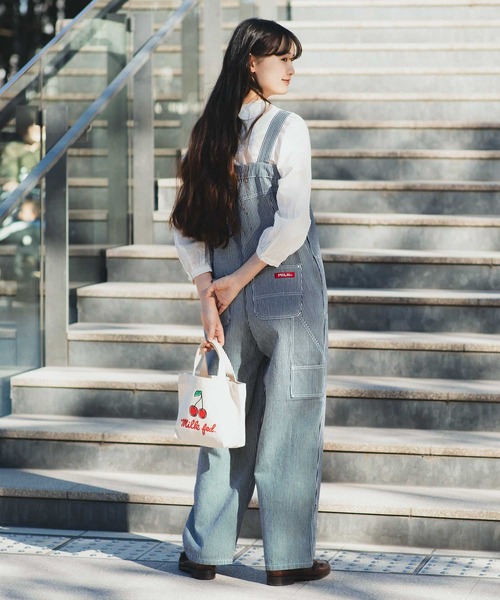 MILKFED  サロペット　今季 MILKFED. サロペット オーバーオール OVERALLS レディース