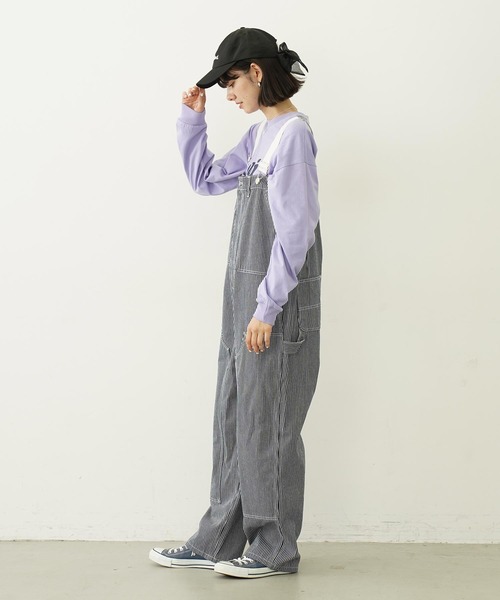【非売品】MILKFEDミルクフェド　ホワイトデニムサロペット オーバーオール MILKFED. オーバーオール サロペット ミルクフェド MILKFED