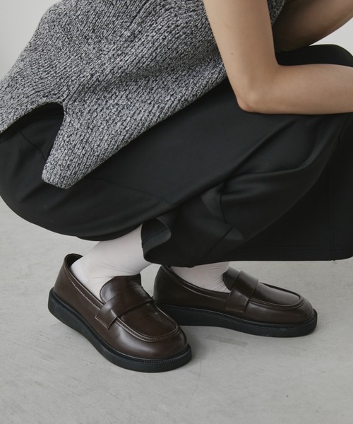 シューズローファー Aunt Marie's ローファー 「S，M，Lサイズ展開」ベーシックローファー