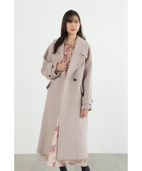 JILL STUART ピーコート pコート ダブルビーバーロングコート
