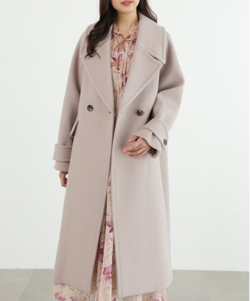JILL STUART◆フロッシーモッサPコート ジルスチュアート JILL STUART ピーコート pコート ダブルビーバーロングコート