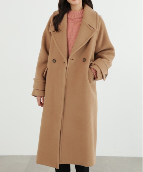 JILL STUART ピーコート pコート ダブルビーバーロングコート