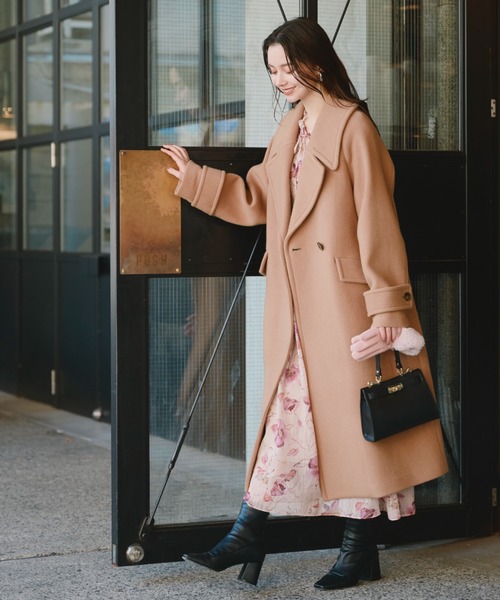 JILL STUART ピーコート pコート ダブルビーバーロングコート
