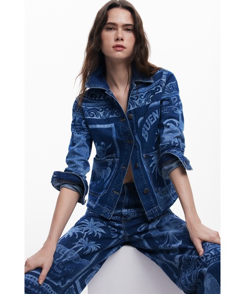 Desigual（デシグアル） デニムジャケット gジャン POSTALS デニム