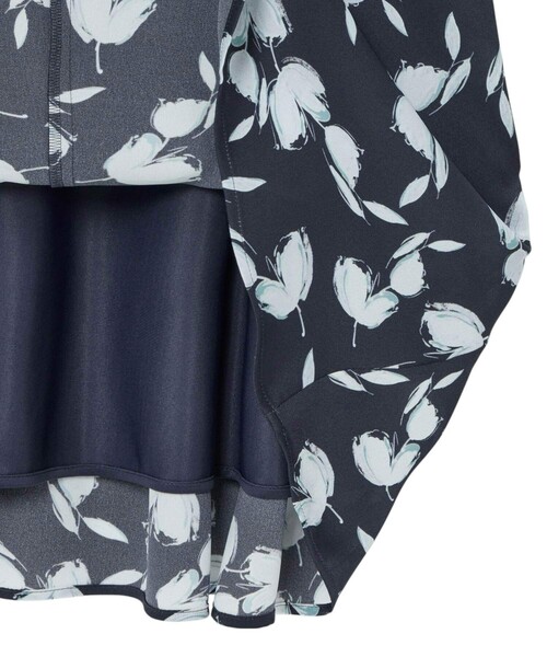 ANAYI（アナイ） ワンピース チューリッププリントフレアワンピース