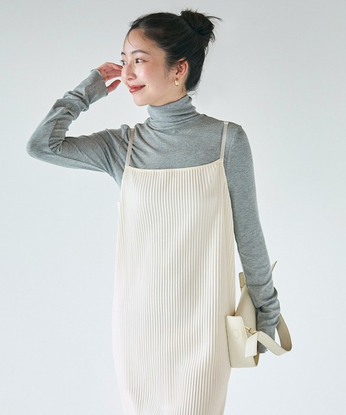 coca（コカ） ワンピース ジョーゼットリブIラインワンピース