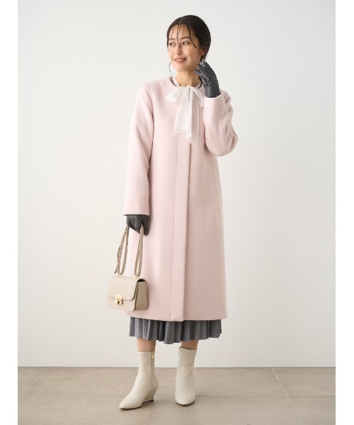 CELFORD（セルフォード） ノーカラーコート 36 ネイビー レディース