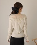 tシャツ sheer flower cut p...の詳細画像3