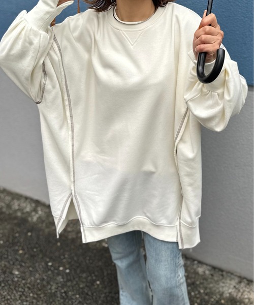 mi via loca トレーナー スウェット ウラケ リメイクデザイン ビッグ