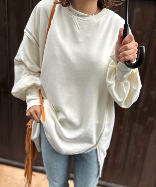 mi via loca トレーナー スウェット ウラケ リメイクデザイン ビッグ