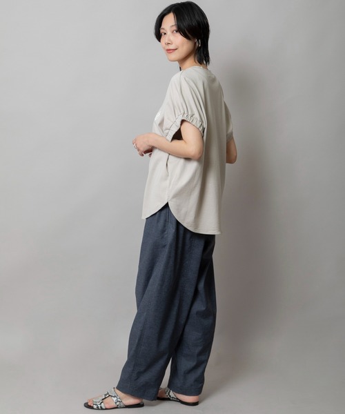 tシャツ シャーリングロゴトップス レディース Munich tシャツ シャーリングロゴトップス レディース