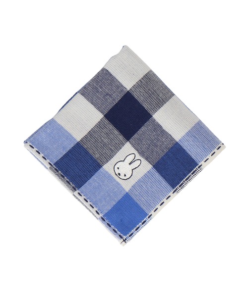 HERMES ブルーチェックハンカチ 4641.jpg