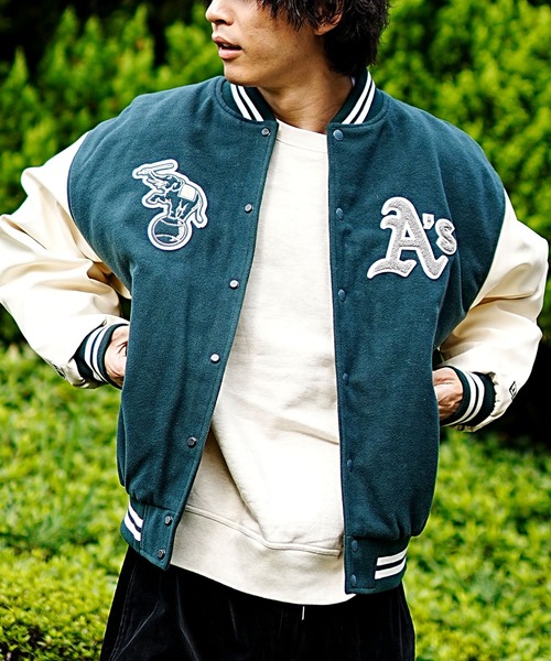 NEW ERA（ニューエラ） スタジャン「genuinemerchandiseコラボ」 L