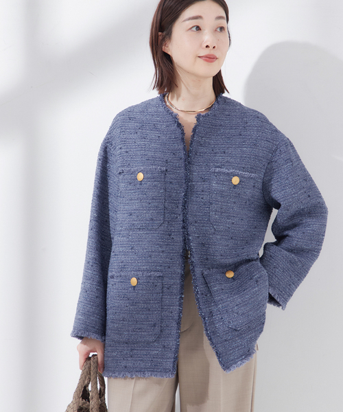 journal standard L'essage ジャケット ノーカラージャケット