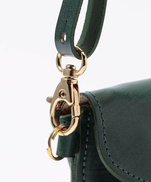 【新品未使用】ガンゾ　ブライドルレザー　ダークグリーン　ポケット付き TOMORROWLAND（トゥモローランド） ショルダーバッグ GLENROYAL