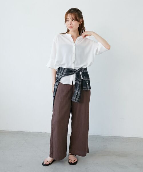 ジョーゼット2wayブラウス le.coeur blanc（ルクールブラン） ブラウス シャツ 2WAYジョーゼット