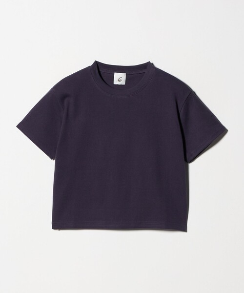 6(ROKU) tシャツ 「6(ROKU)」コットン クロップド Tシャツ