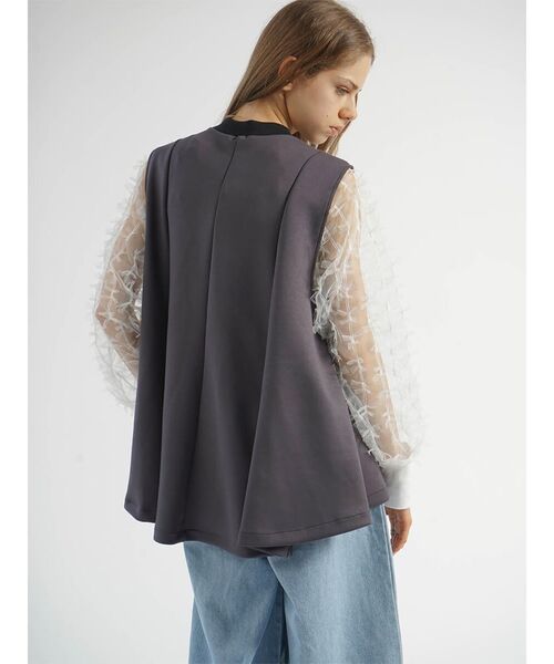 ベスト ジレ BACK FLARE BONDING VEST レディース ベスト ジレ BACK FLARE BONDING VEST レディース : ZOZOTOWN