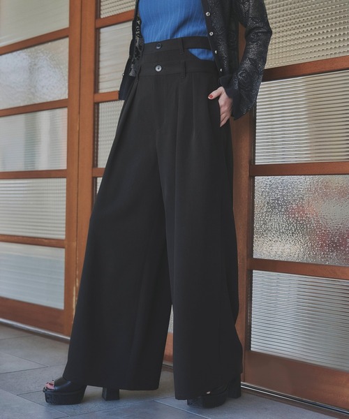 HARE EDGY MODE ピグメントスウェットワイドパンツ レディース HARE（ハレ）の「【EDGY MODE SETUP対応】ピグメントスウェット