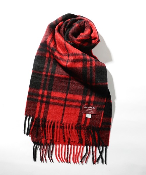 Joshua Ellis（ジョシュアエリス） マフラー FREE レッド レディース