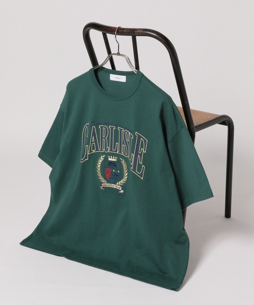 RAGEBLUE tシャツ カレッジロゴ刺繍/オーバーサイズTシャツ