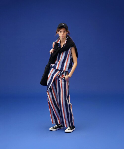 【美品】BEAMS BOY マルチドビーストライプ　パンツ BEAMS BOY（ビームスボーイ）の「BEAMS BOY / マルチ ドビー