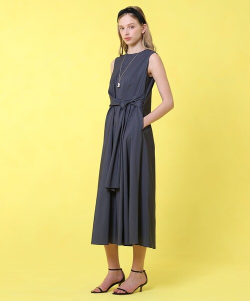 ワンピース ストレッチナイロンフロントツイスト ワンピース_13