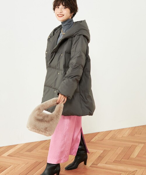 NOLLEY'S（ノーリーズ） ダウンコート 38 チャコールグレー レディース
