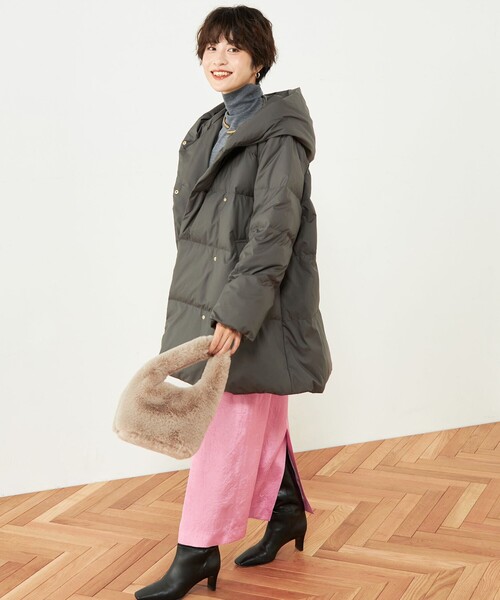 NOLLEY'S（ノーリーズ） ダウンコート 38 チャコールグレー レディース